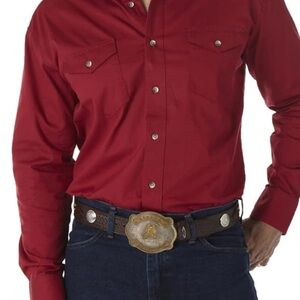 Men's Red Western Wrangler Shirt